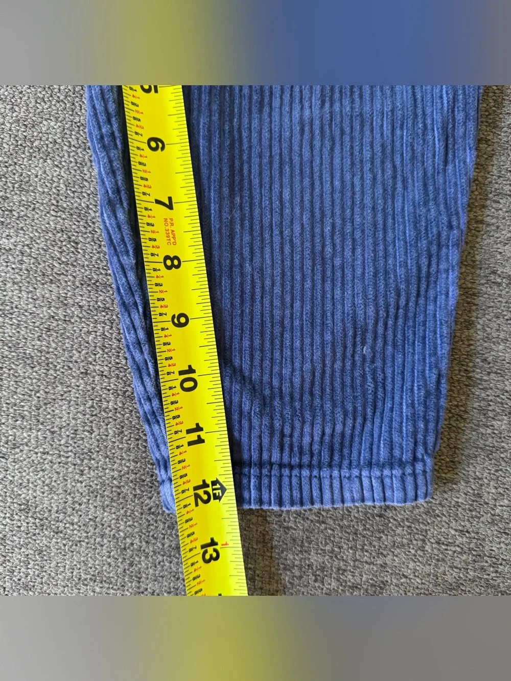 Vintage Gymboree Blue Corduroy Pull-On Pants Joggers Rainbow Tag Boy S/2T